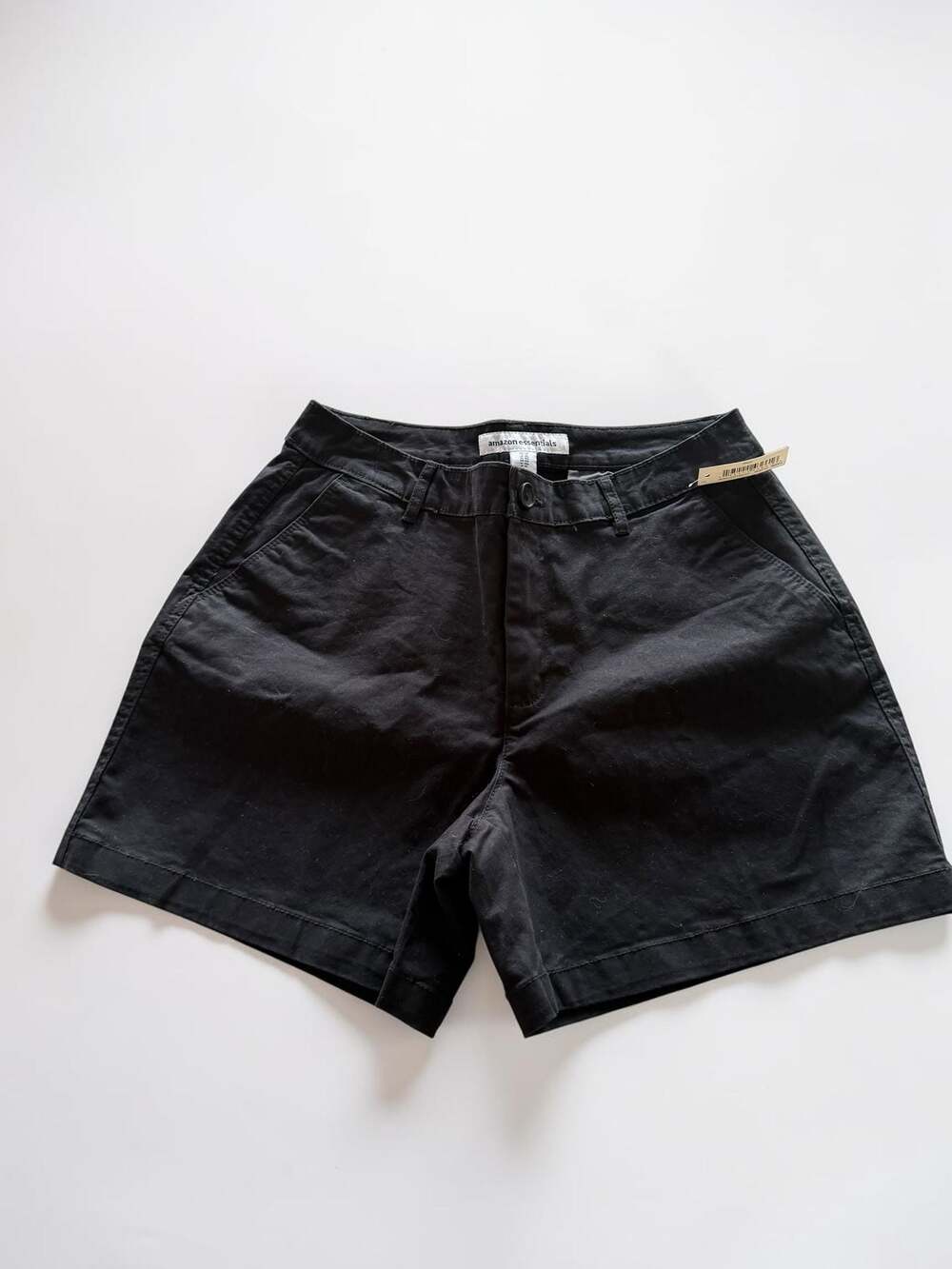 Amazon Essentials Women's 5" Chino Shorts Black Size 10